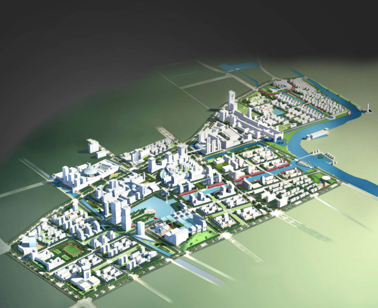 片区城市设计案例资料下载-扬州经济开发区中心片区城市设计