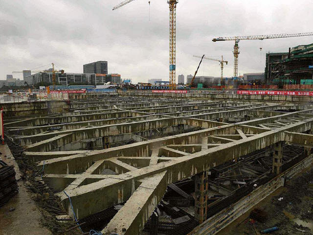 城际铁路机场段资料下载-国内城际铁路最大在建地下车站“东平新城车站”进展顺利