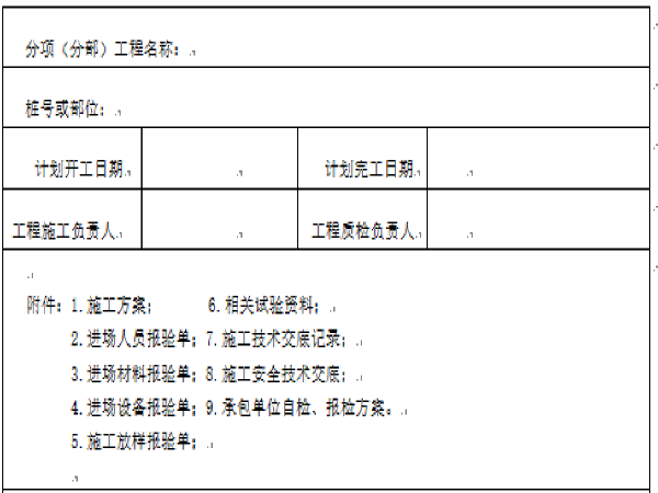 电梯工程开工报告表格资料下载-工程开工令