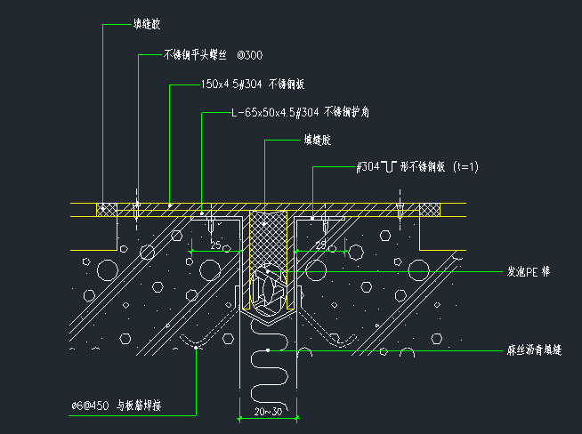 锚索制作大样图资料下载-7张不同部位伸缩缝大样图