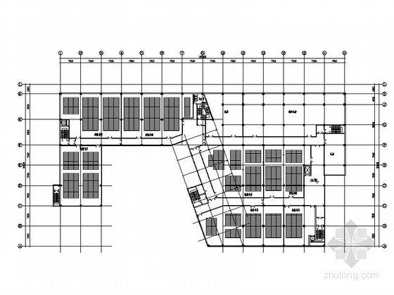 某知名大学图书馆建筑设计方案图（含效果图）-某知名大学图书馆建筑设计平面图