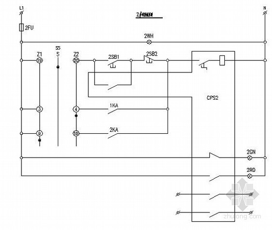 潜水排污泵接线图资料下载-常用水泵控制原理图