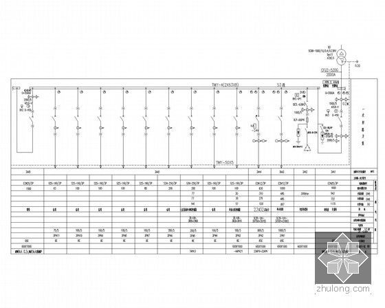 [广东]三十四层知名办公楼电气设计施工图-低压配电系统图3