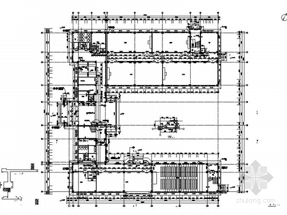 [辽宁]五层中式风格高校教学楼建筑施工图-五层中式风格高校教学楼建筑平面图