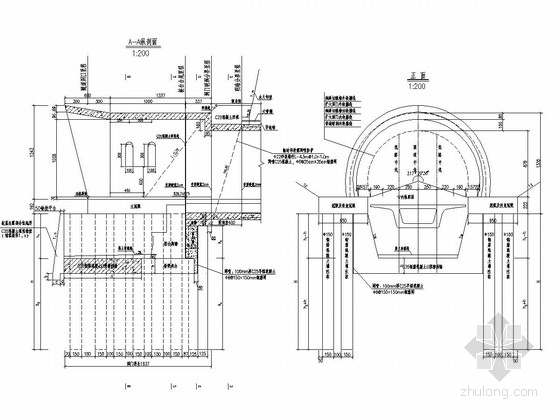 双线隧道设计图资料下载-双线隧道桥隧串接洞口设计图17张（知名大院）