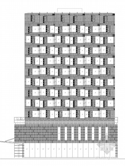 核心区地块规划资料下载-[上海]城市核心区地块商务酒店建筑施工图（知名设计院 图纸精细 值得学习）