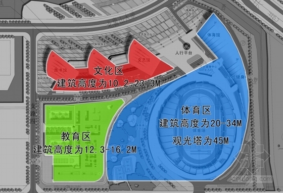 [连云港]滨海区奇异造型文体中心建筑设计方案文本-滨海区奇异造型文体中心建筑分析图