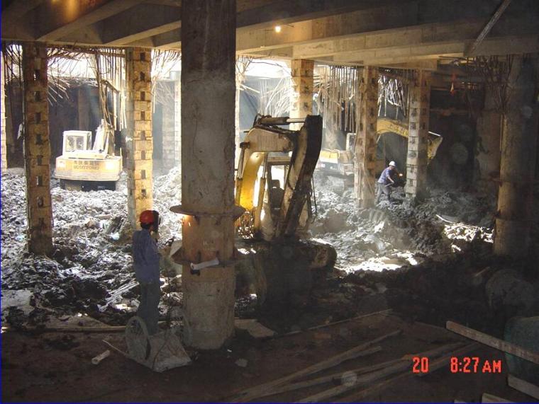 地下逆作法测量方案资料下载-[苏州]商业中心地下工程逆作法施工组织设计（附图丰富）