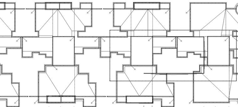 某高层建筑电气全套图纸-防雷平面图