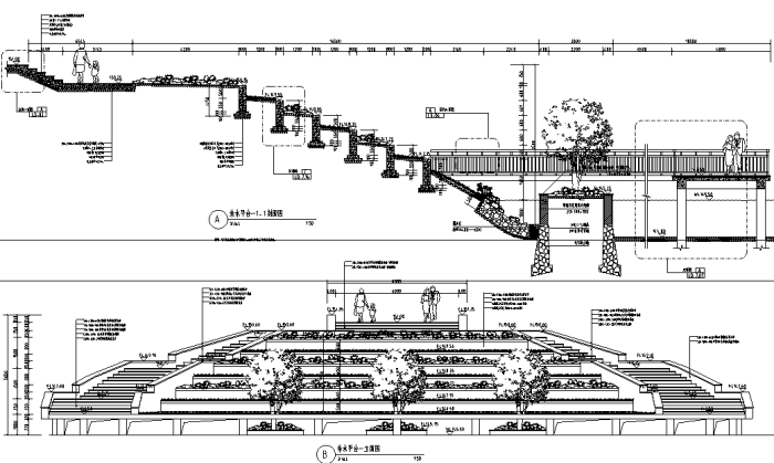 公园围墙栏杆设计资料下载-[湖南]滨湖生态长廊湿地公园景观绿化设计全套施工图（附131张PDF施工图）
