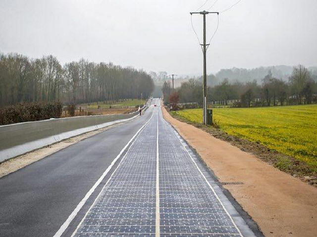 道路太阳能照明设计资料下载-世界首条“太阳能公路”在法国建成通车