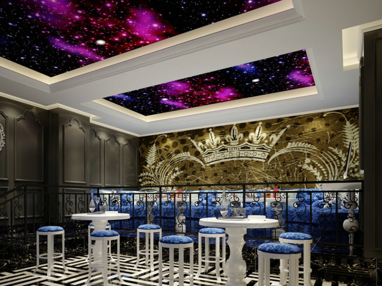草图大师酒吧模型资料下载-欧式浪漫酒吧3D模型下载