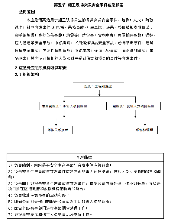 建设工程施工合同[机电安装工程]-施工现场突发安全事件应急预案