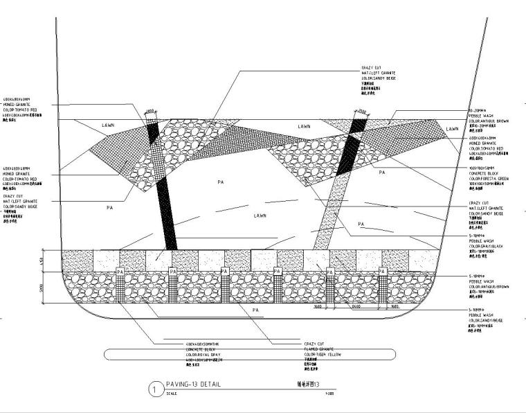 硬质铺地cad资料下载-[山东]青岛滨海工程唐岛湾段全套景观施工图（包含CAD+80）