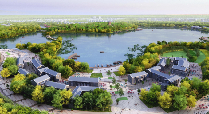 公园式广场资料下载-[江苏]城市复合体验式生态湿地公园景观设计方案