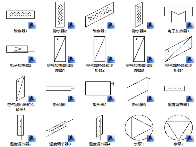 人防通风设备工程资料下载-BIM族库-暖通-空气处理设备-加热与通风设备2