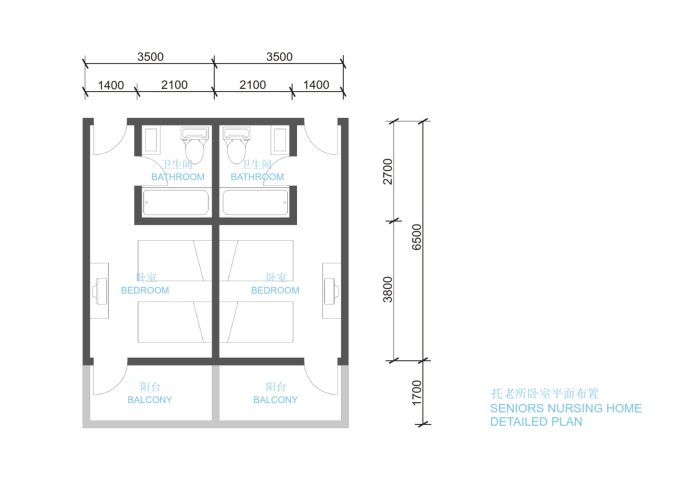 新江桥城幼儿园和托老所概念方案设计文本-平面布置图
