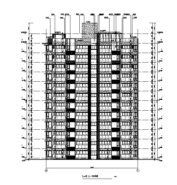 [海南]高层全专业审图后住宅建筑施工图（含全专业及车库）-高层全专业审图后住宅建筑施工图（含全专业及车库）