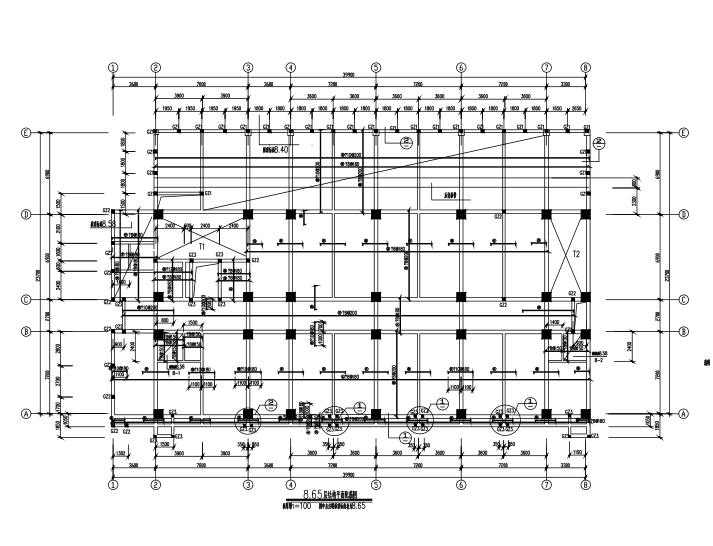 多层框架结构教学资料下载-6层框架结构教学楼结构施工图（CAD、23张）