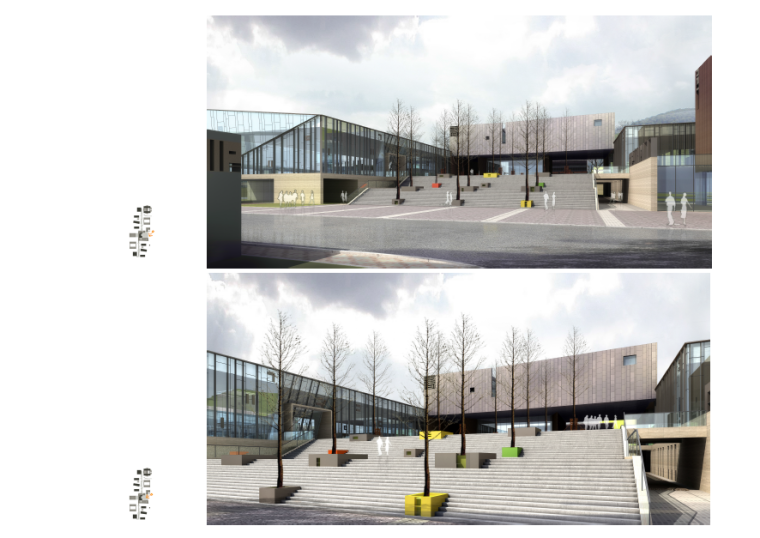 北仑滨海国际合作学校建筑设计方案文本-效果图