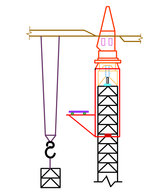 塔吊附着交底资料下载-附着塔吊施工动画演示