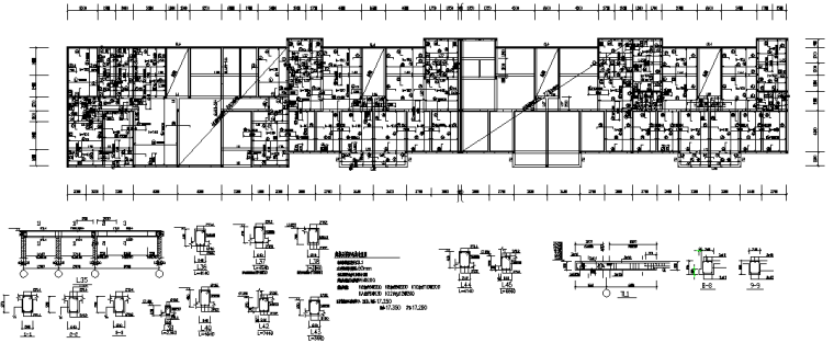 6层混合结构住宅CAD图资料下载-整套多层住宅砖混结构施工图（CAD,9张）