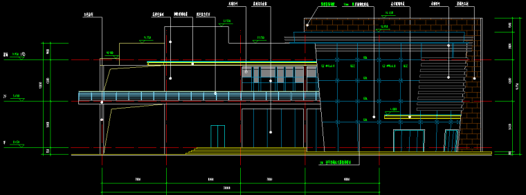 室外钢结构楼梯设计资料下载-多层带网架顶钢结构会所设计图
