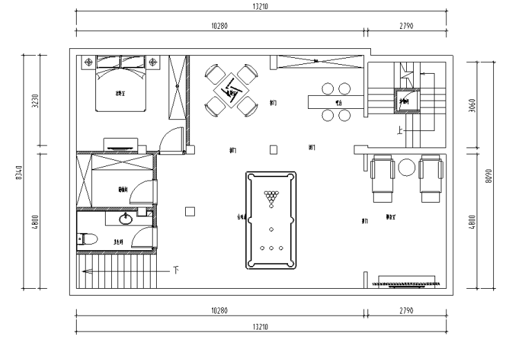 两侧欧式别墅施工图效果图资料下载-尚澜湾美式别墅设计施工图（附效果图）