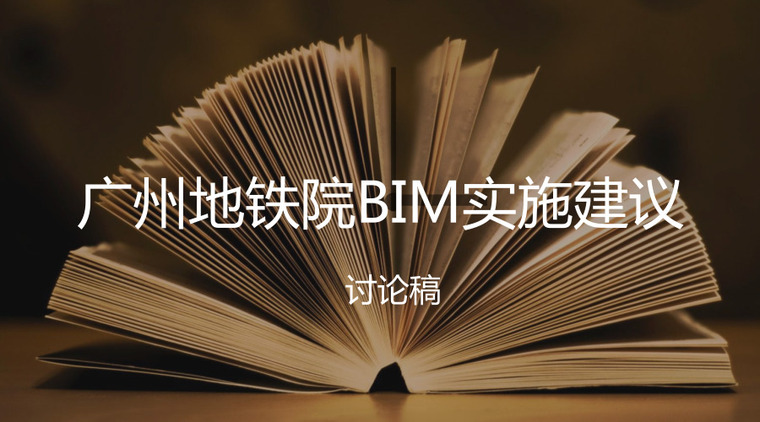 广州市城市轨道交通十三五资料下载-广州地铁院BIM实施建议