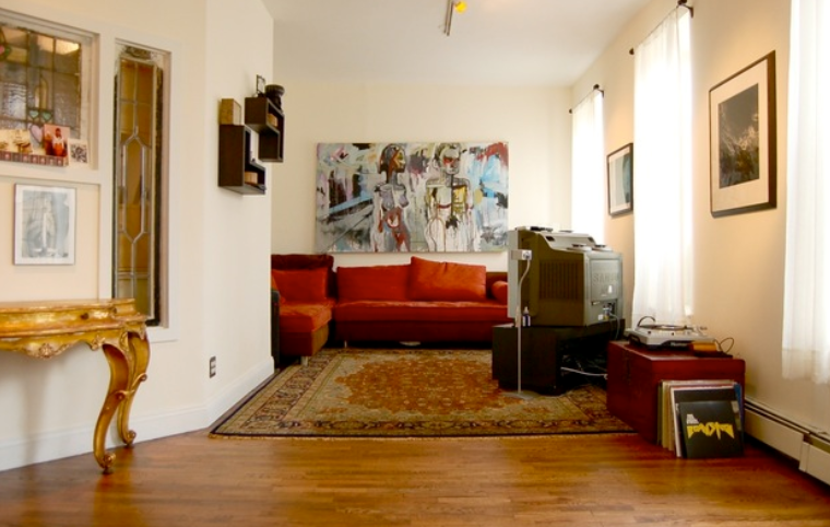 开放小公寓贵气范儿复古风格二居室实景图