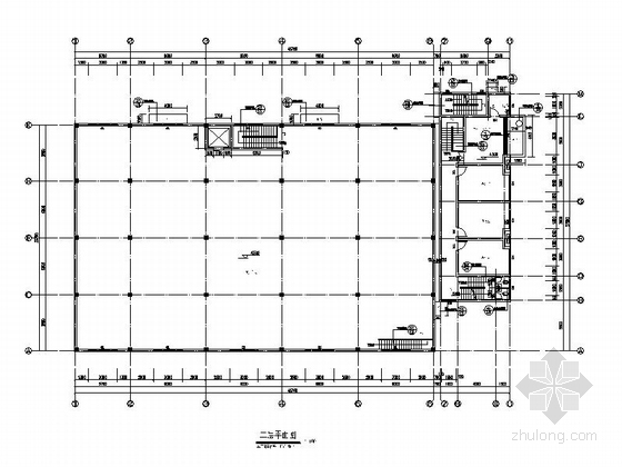 [湖南]现代风格包装装潢印刷厂建筑施工图-现代风格包装装潢印刷厂建筑平面图