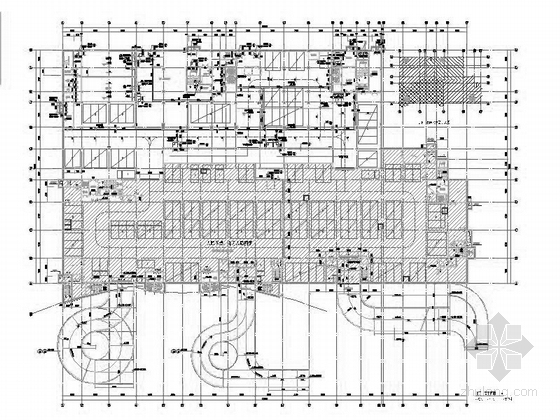 [山东]19层现代风格市级专科医疗中心建筑施工图-19层现代风格市级专科医疗中心平面图