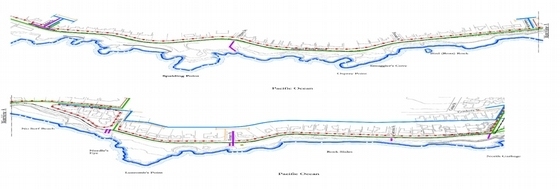 [国外]滨水悬崖旅游公园景观规划方案-道路分析