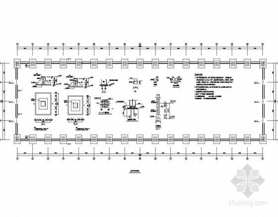 30米跨排架结构图资料下载-30米跨单层门式刚架轻钢结构厂房结构图