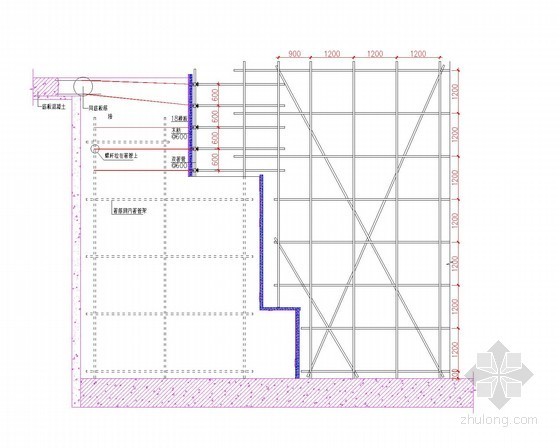 弧形模板支撑资料下载-[北京]体育场工程弧形墙模板施工方案（附图）