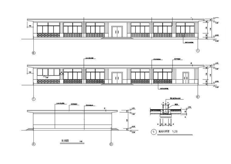 CAD建筑案例资料下载-3套现代独栋餐厅建筑设计方案CAD