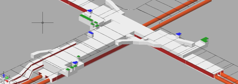 玻璃钢架廊结构图资料下载-bim技术在城市综合管廊设计中的应用