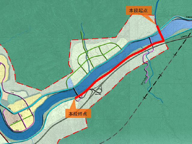 17km县城一级公路环线主干路初步设计审查汇报及外业验收汇报321页PPT-总体规划关系图