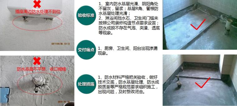 [深圳]高端洋房公共区域及室内精装修交付策划PPT-防水工程