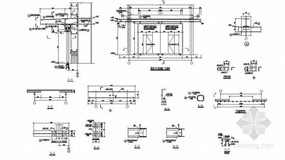 带雨蓬门钢资料下载-安阳钢结构厂房结构设计图