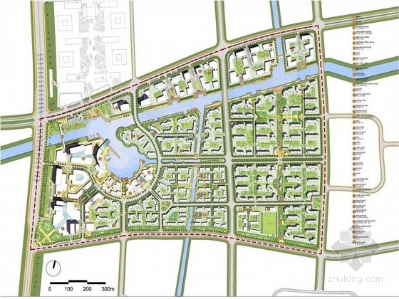 开放社区商住资料下载-[上海]滨水活力商住区景观规划设计方案