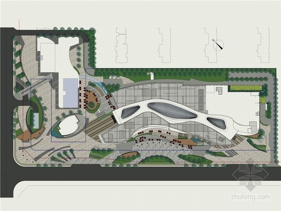 著名商业空间资料下载-[西安]著名地产项目商业综合体景观概念设计方案