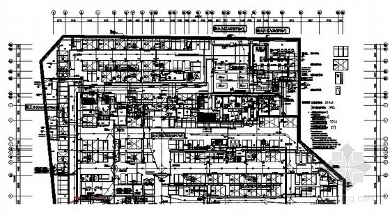 [上海]超高层商业综合体全套强电图纸290张（完整配电系统 美国知名事务所）-A区地下三层动力平面图 