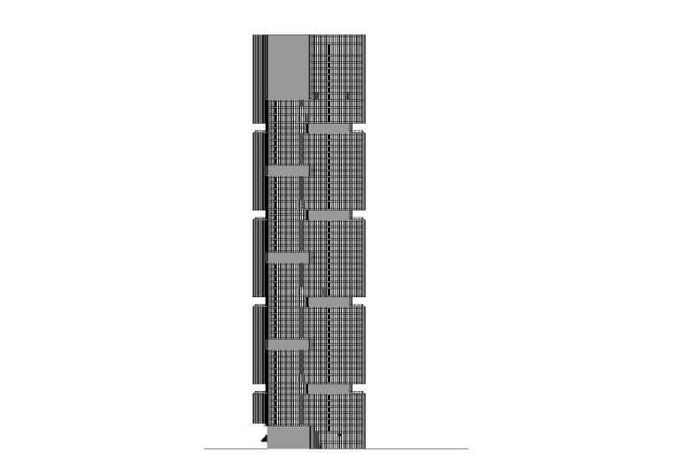 高层办公综合体案例资料下载-[河南]郑州绿地中央广场现代风高层综合体办公建筑施工图（CAD）