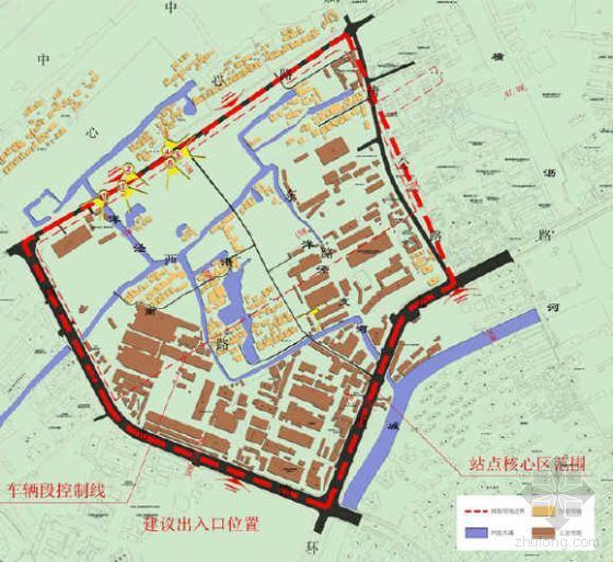 汽车商贸城规划方案资料下载-[上海]轨道交通线路北站点核心区详细规划方案