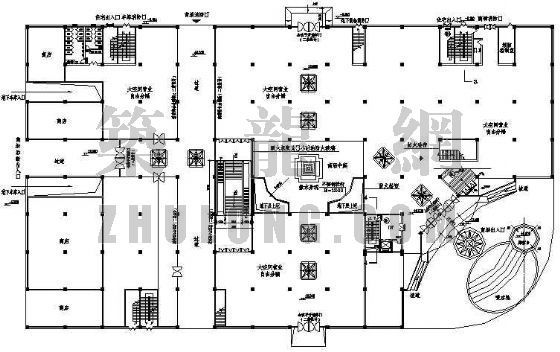 五层中型商场设计方案资料下载-某商场平面设计方案