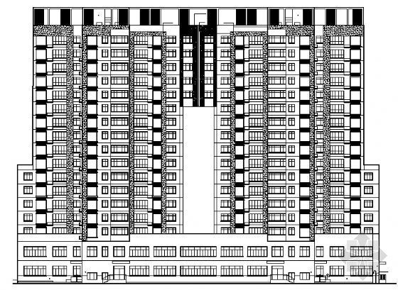6层住宅楼建筑方案图资料下载-某十八层底商住宅楼建筑方案图