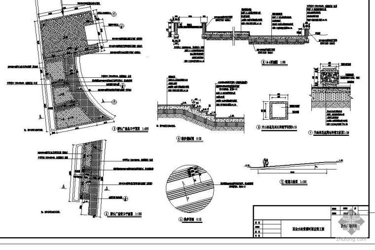 广场桌凳su资料下载-新疆盐水沟景观工程套图
