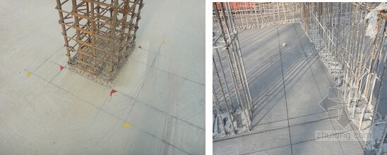 [贵州]部分框支剪力墙结构商住楼模板安全专项施工方案-模板控制线 