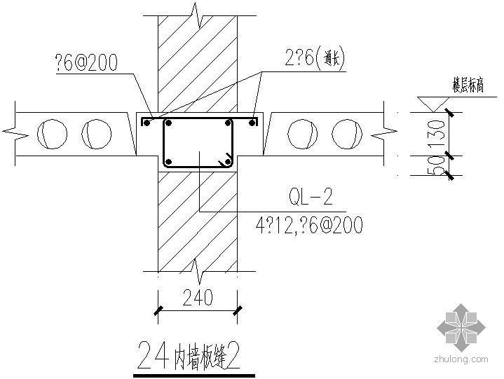 内墙装修构造cad资料下载-某24内墙板缝节点构造详图（2）